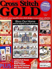 Cross Stitch GOLD issue14 Bless Our Home etc.