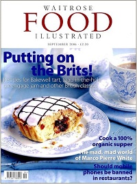 WAITROSE FOOD ILLUSTRATED　Sep 2006　Putting on the Brits !　Recipes for Bakewell tart, toad-in-the-hole greengage jam and other British classics